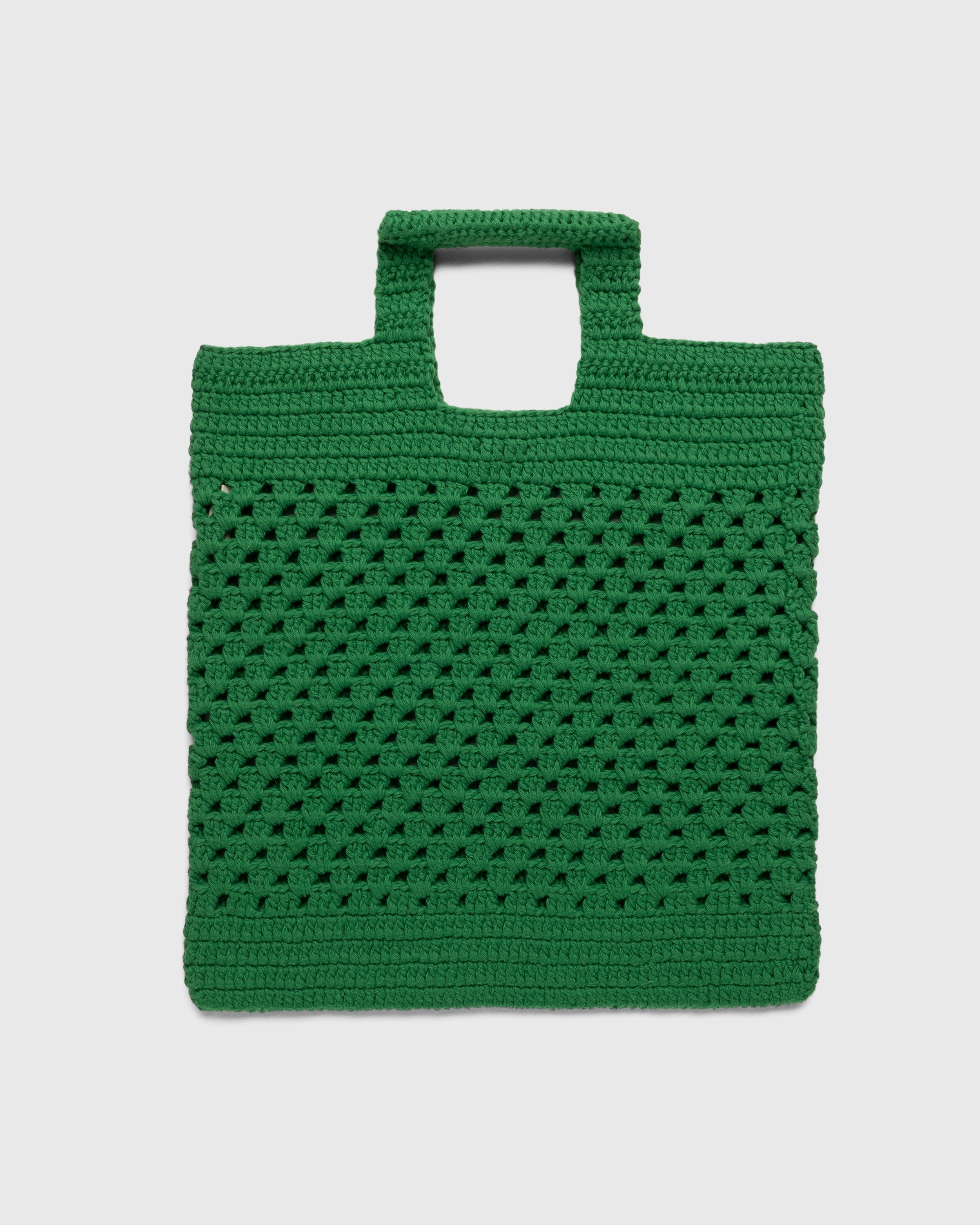 Bode – Crochet Tote Green - Tote Bags - Green - Image 2