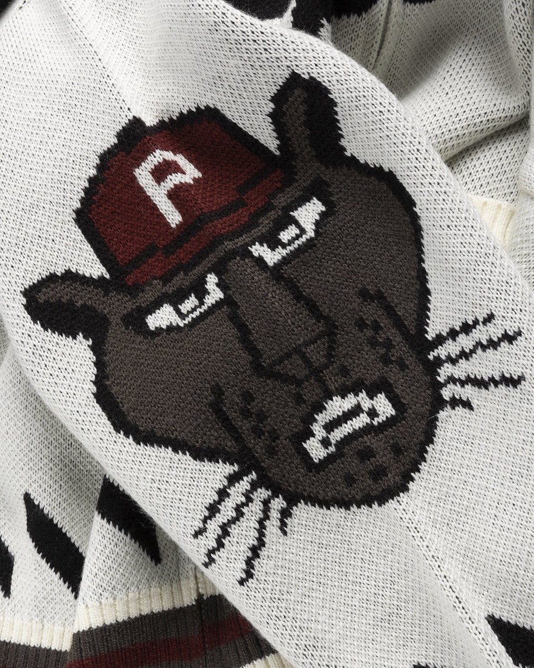 Patta – Cartoon Knitted Jacket Whitecap Gray - Outerwear - Grey - Image 8