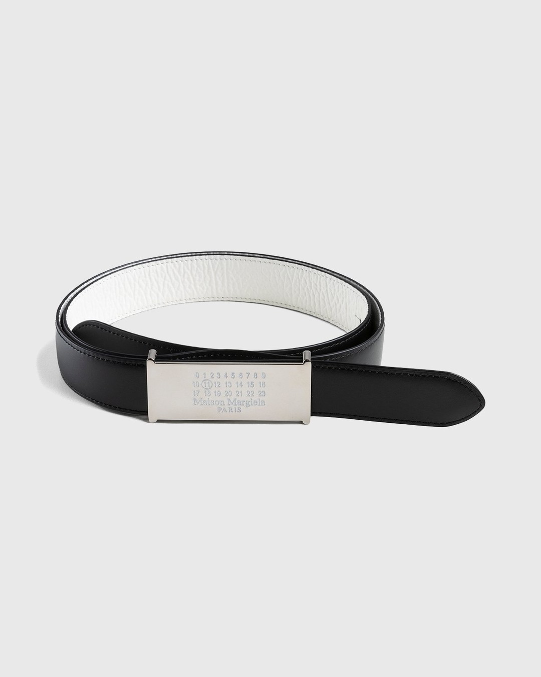 Logo-Buckle Leather Belt