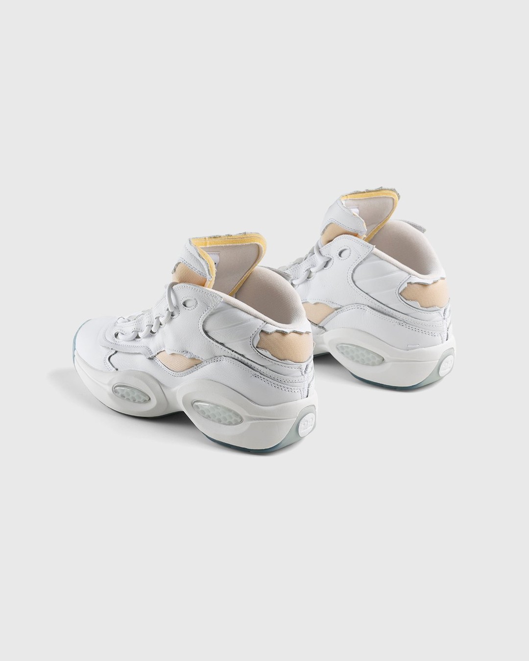 Reebok x Maison Margiela – Question Mid Memory Of White - High Top Sneakers - White - Image 3