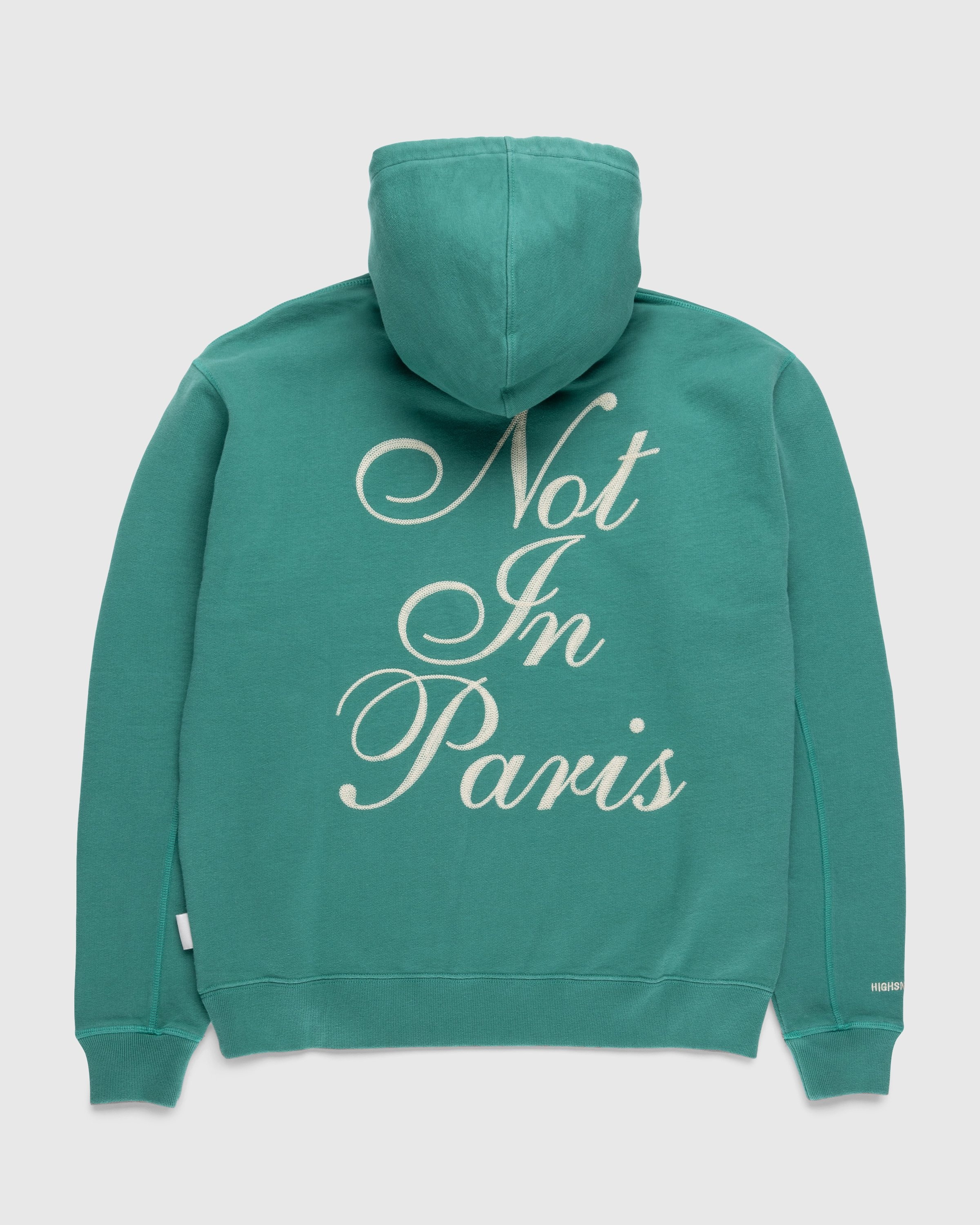 Highsnobiety – Not in Paris 5 Hoodie Green - Sweats - Green - Image 1