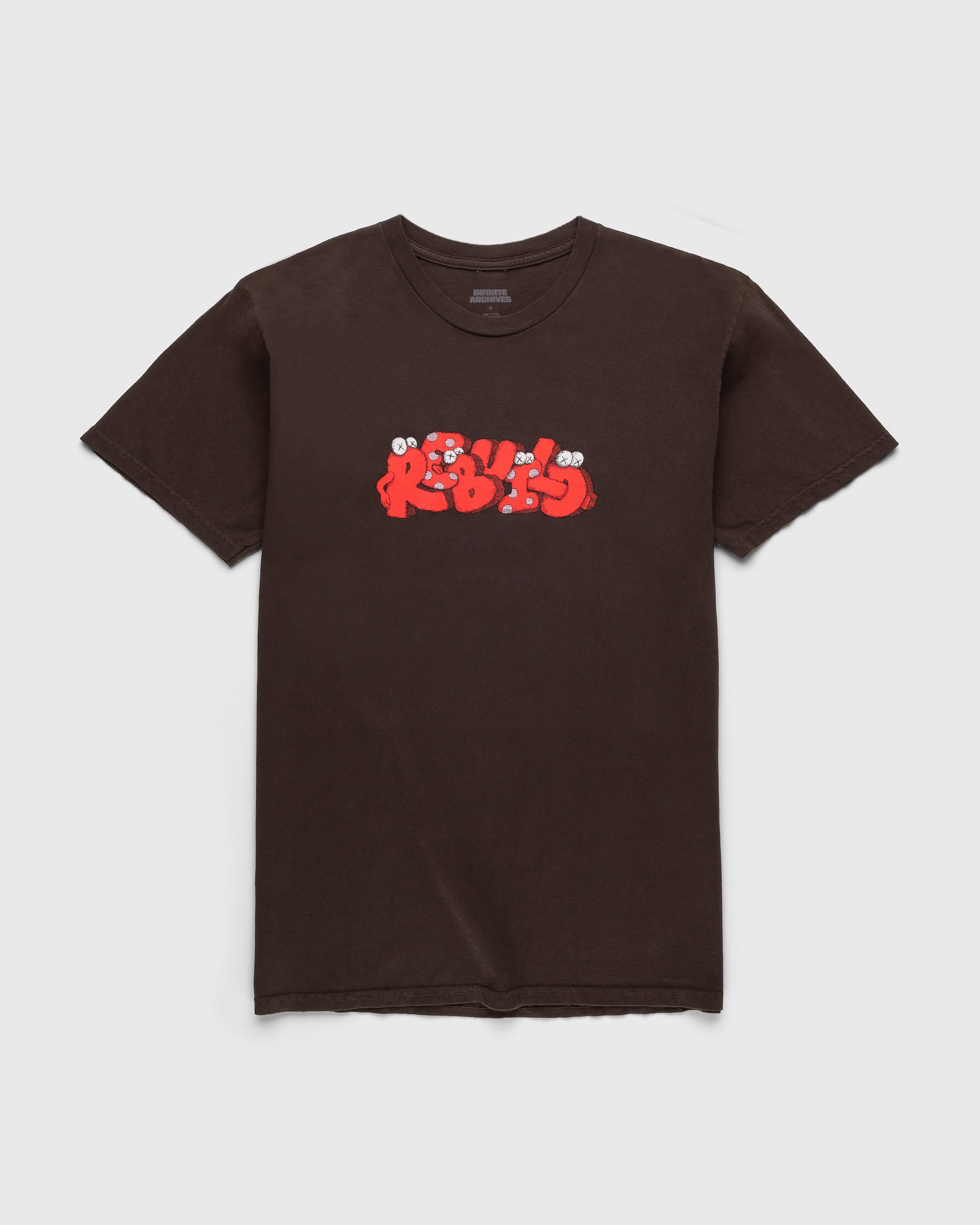 Infinite Archives x KAWS x Rebuild Foundation – Rebuild T-Shirt Brown - T-shirts - Brown - Image 1