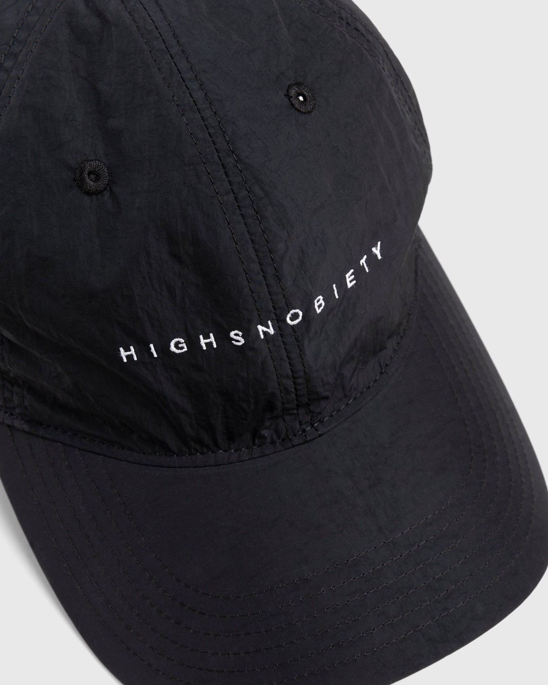 Highsnobiety – Nylon Ball Cap Black - Caps - Black - Image 5