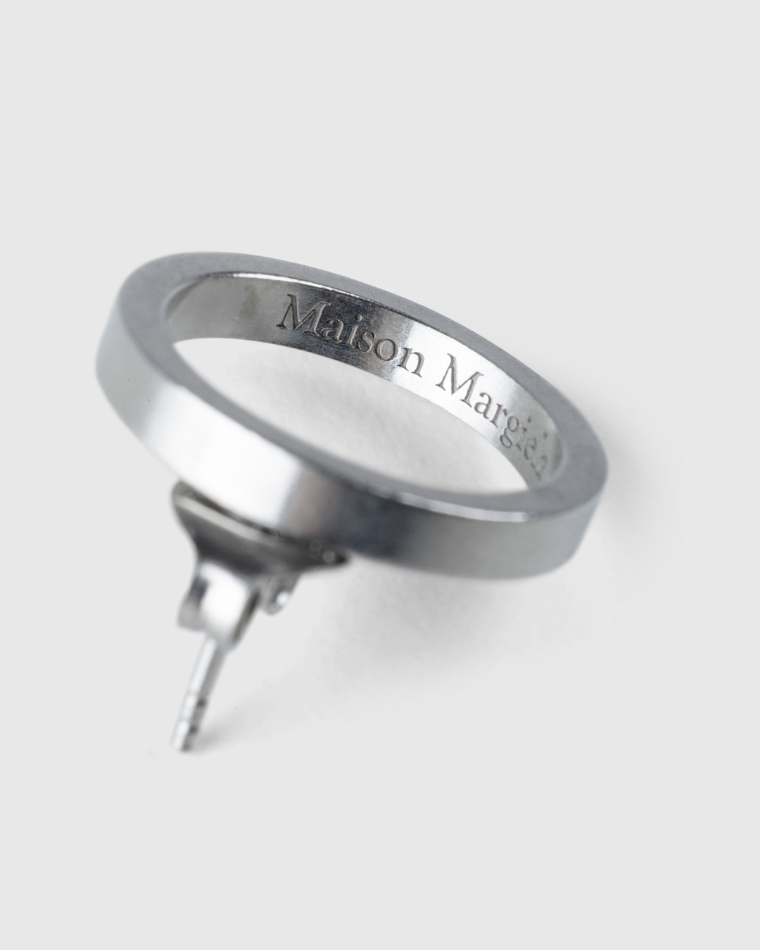 Maison Margiela – Hoop Earring Silver - Jewelry - Silver - Image 2