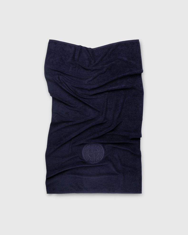 Stone Island – 93466 Logo Beach Towel With Nylon Bag Royal