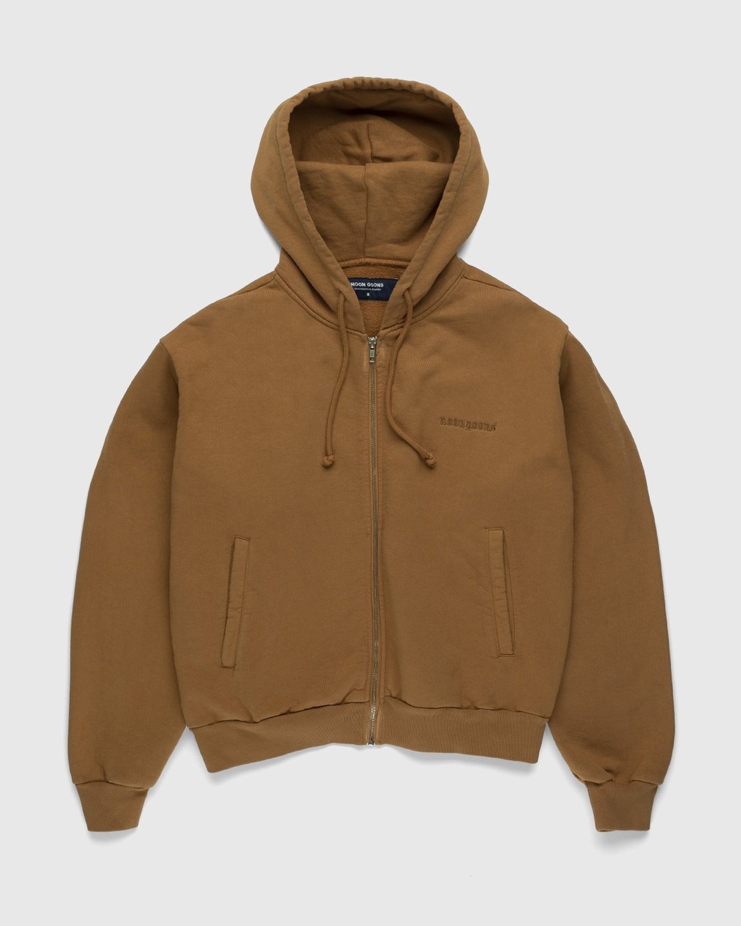 Noon Goons – High Tide Zip Hoodie Caramel - Sweats - Brown - Image 1