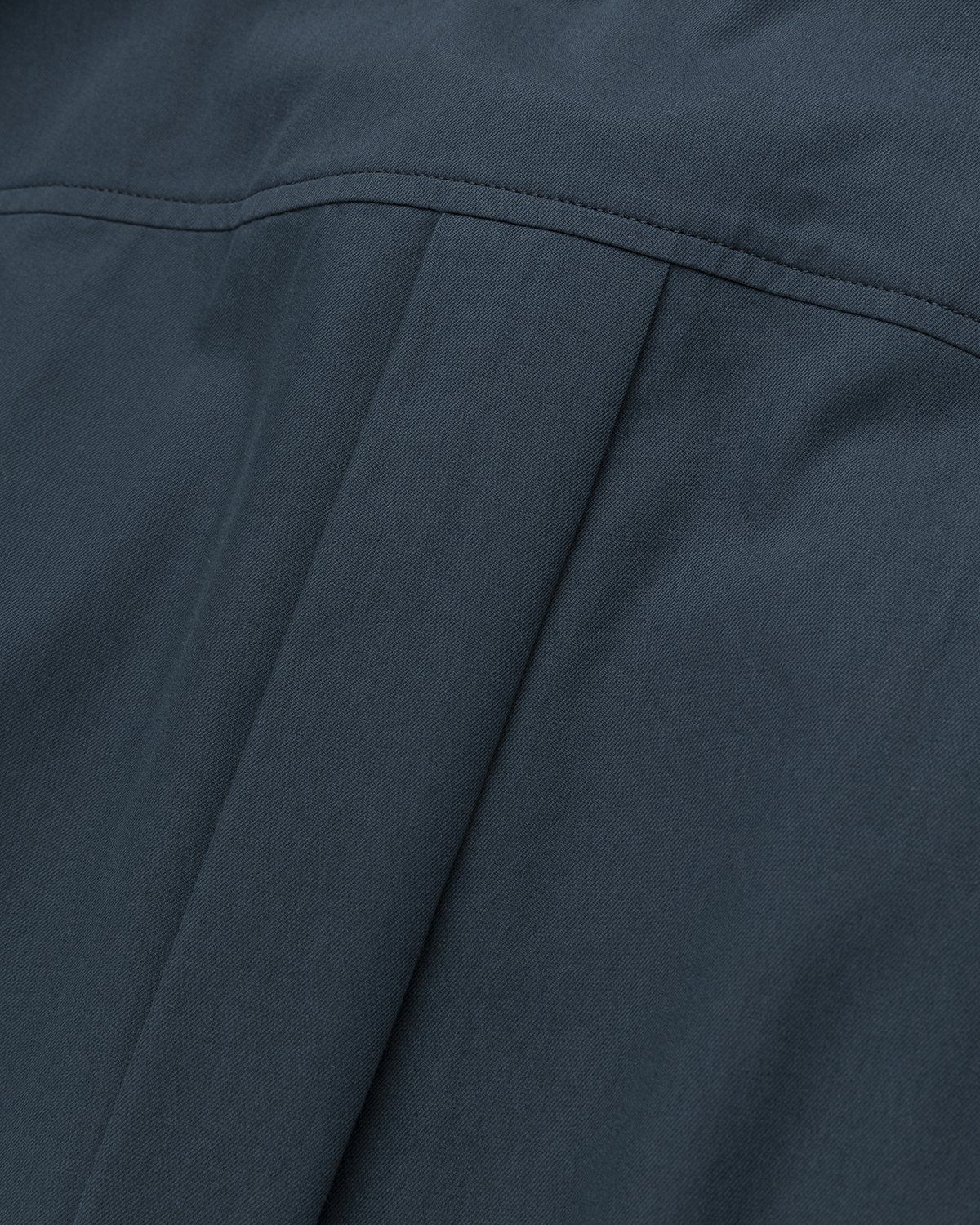 Lemaire – Brushed Blouse Shirt Top Vulcan Blue - Shirts - Blue - Image 4