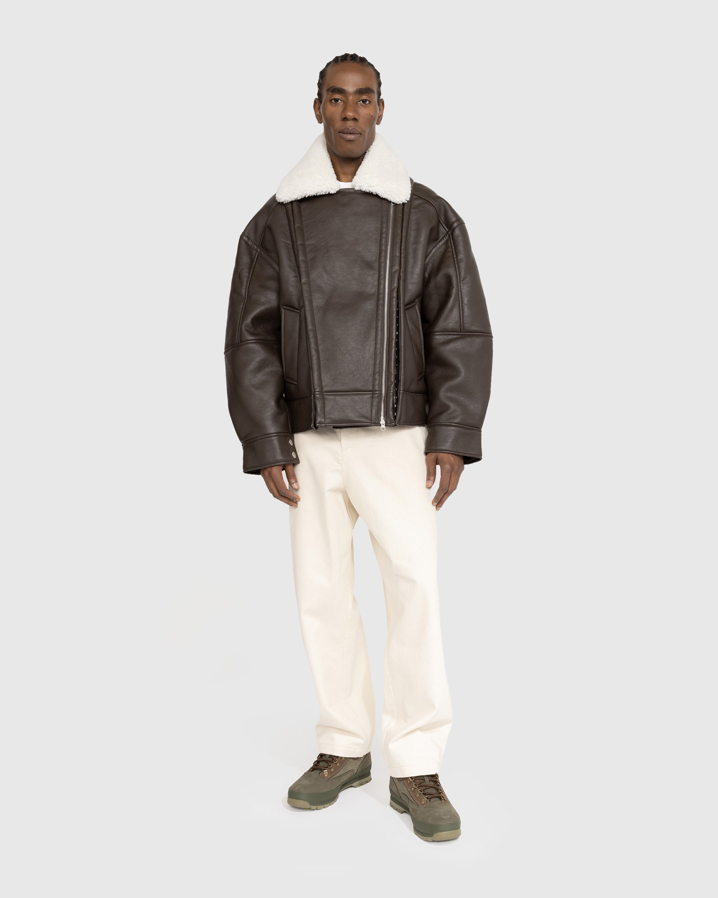 Off white shearling jacket online