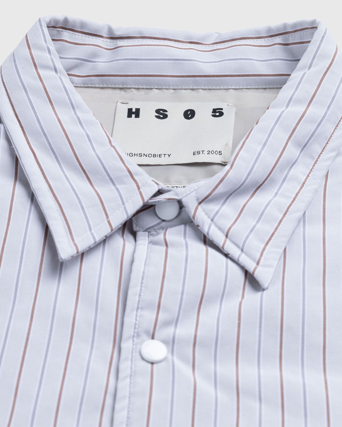 Highsnobiety HS05 – Insulated Shirt Jacket Striped - Outerwear - Beige - Image 6