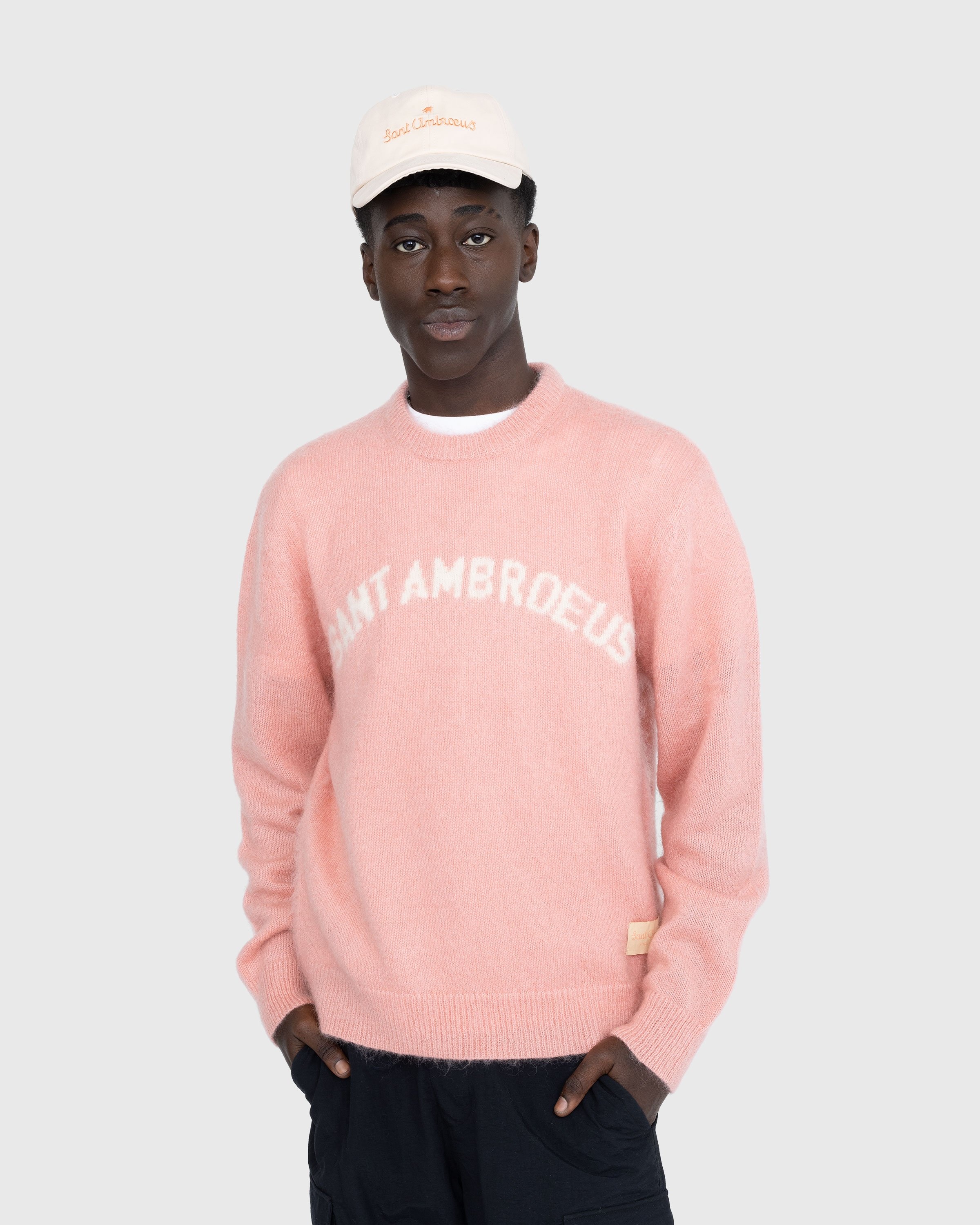 Pink crewneck shop sweater
