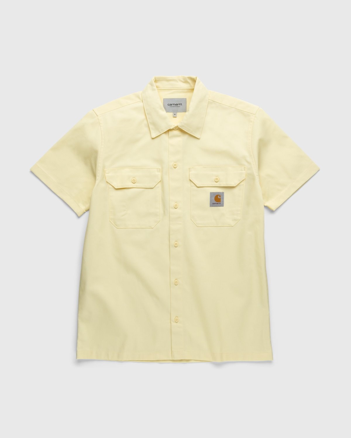 Carhartt WIP – Master Shirt Soft Yellow - T-shirts - Yellow - Image 1