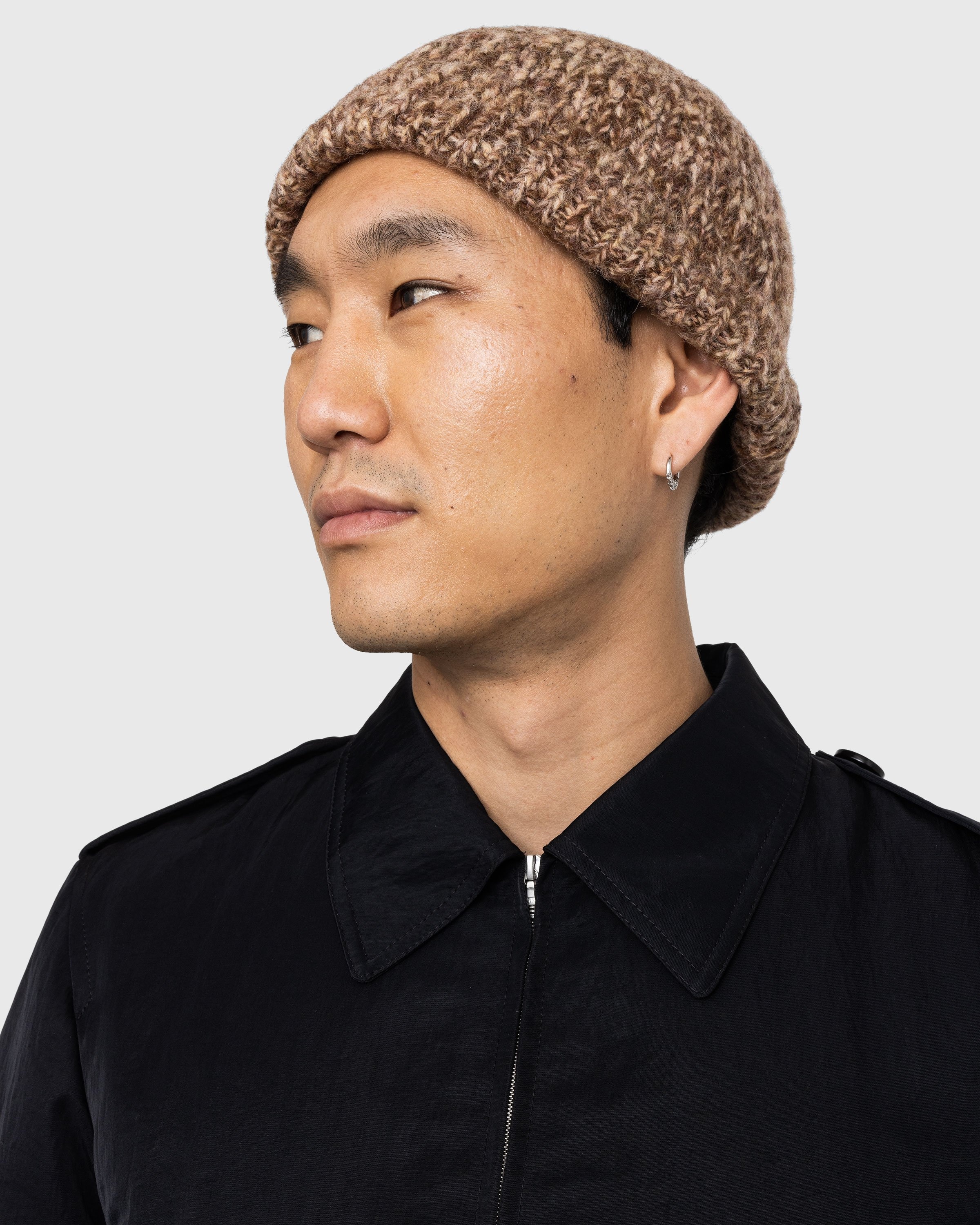 Dries van Noten – Moss Knit Hat Brown - Hats - Brown - Image 3