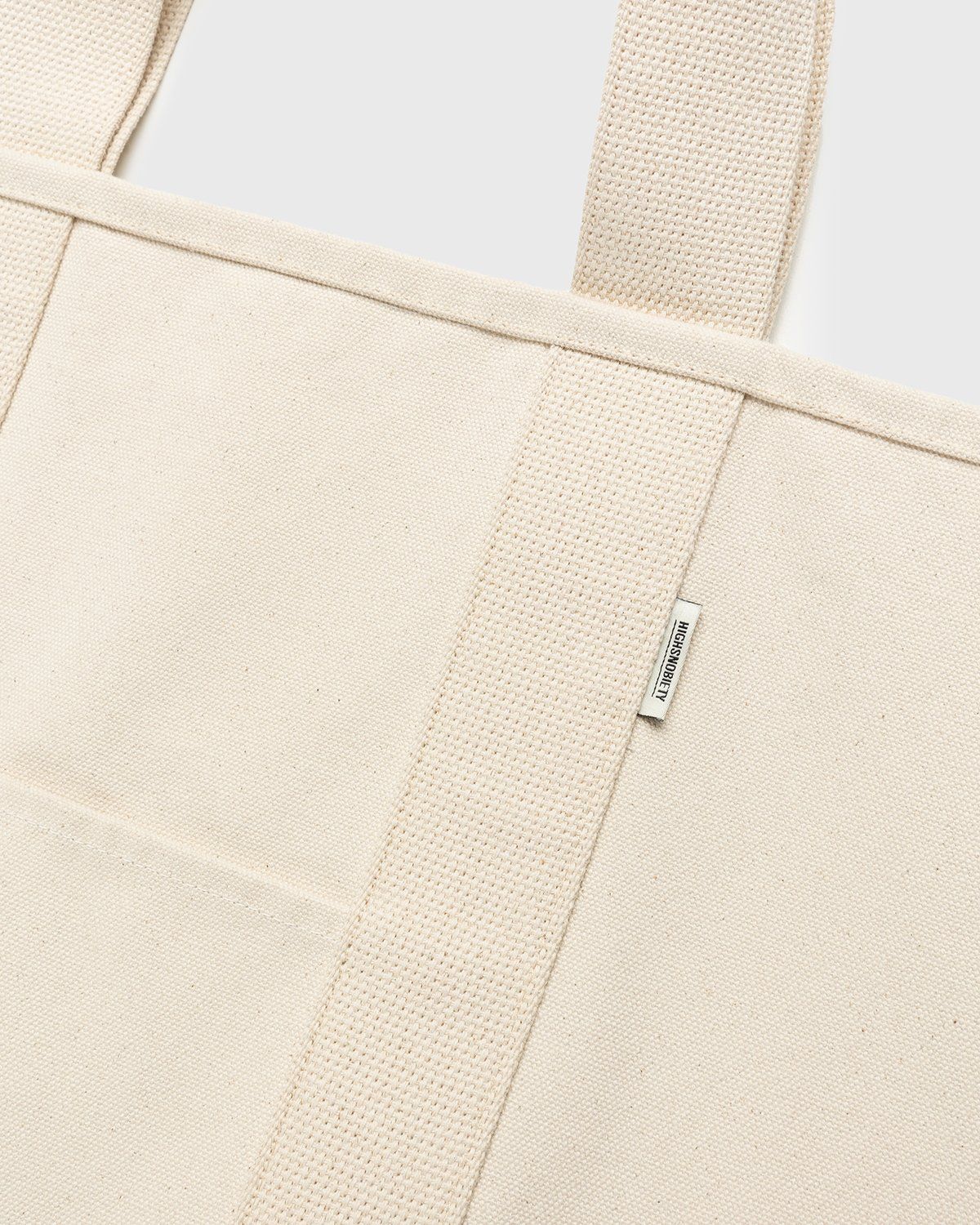 Highsnobiety – XL Canvas "H" Tote Natural - Bags - Beige - Image 3