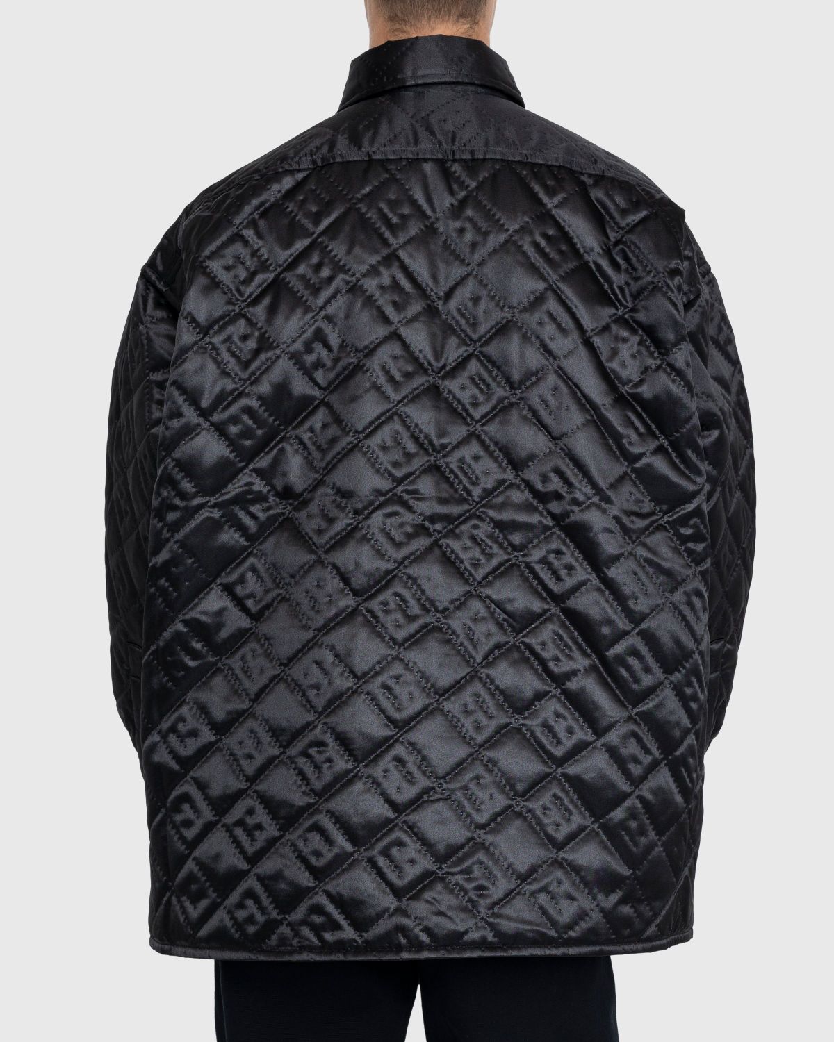 Acne Studios – Quilted Satin Jacket Black - Outerwear - Black - Image 4