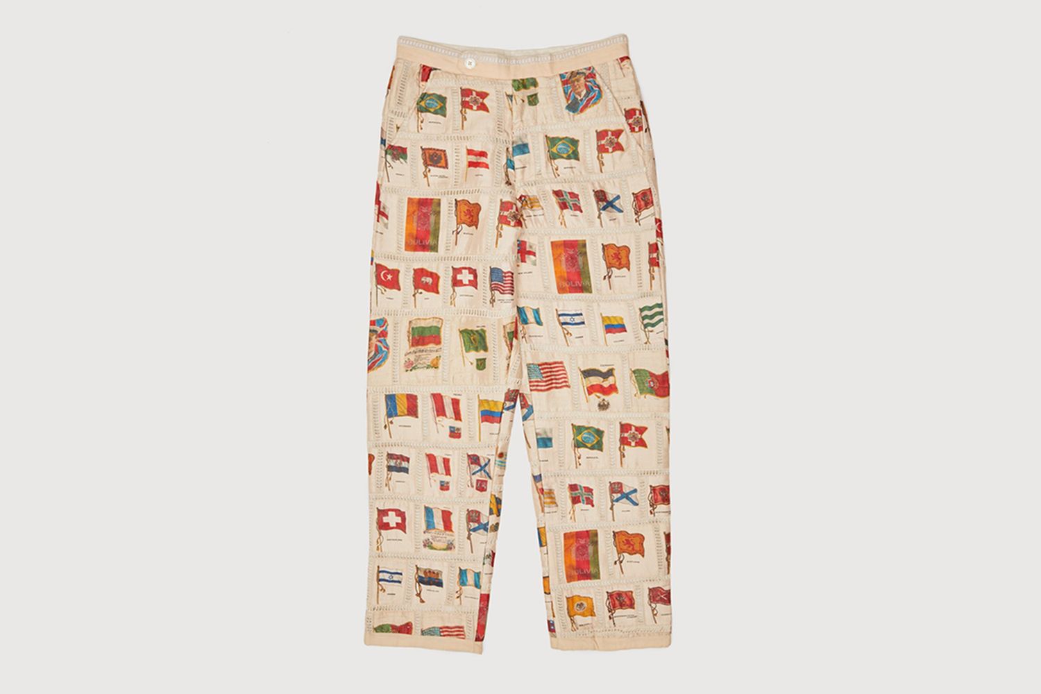 Tobacco Flag Patchwork Trousers