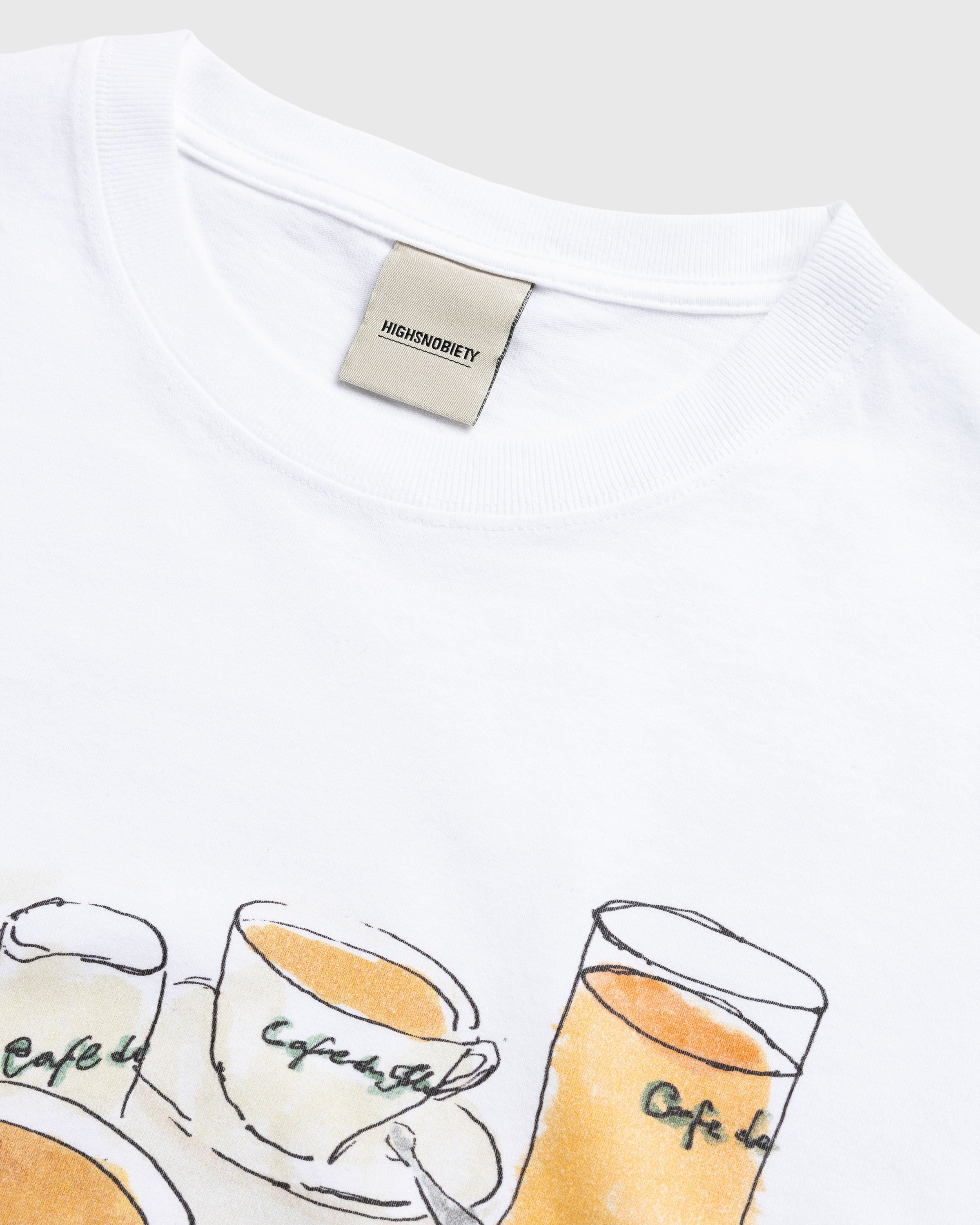 Café de Flore x Highsnobiety – Short Sleeve T-Shirt White - T-shirts - White - Image 5