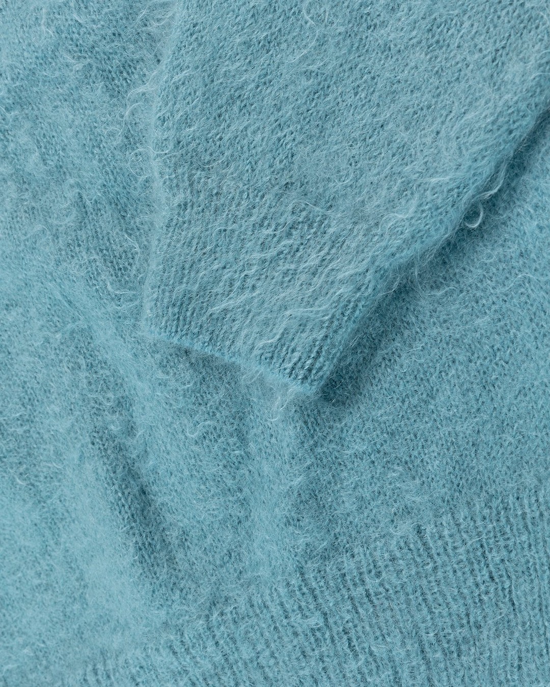 Auralee – Ultra-Soft Mohair Knit Blue - Crewnecks - Blue - Image 5
