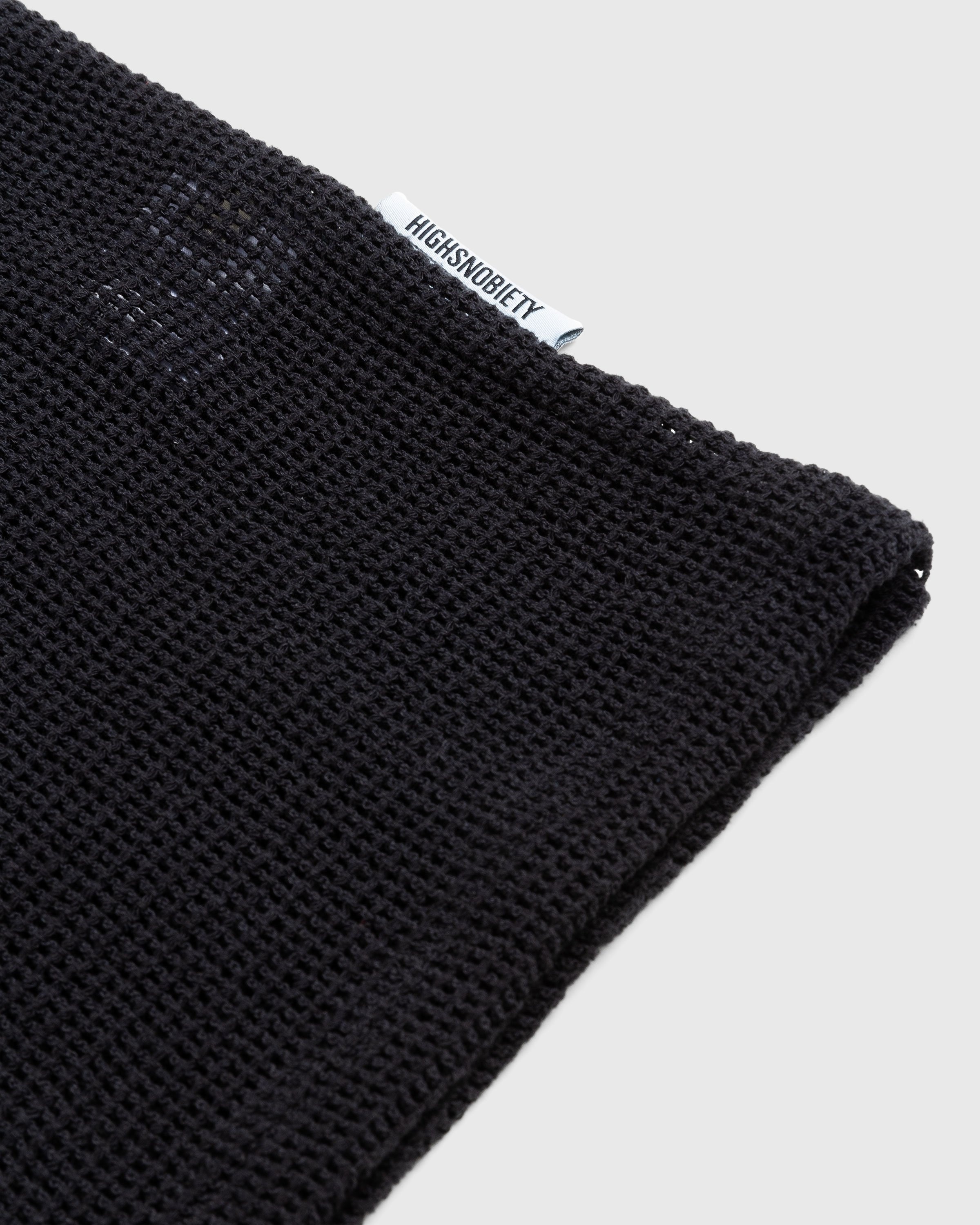 Highsnobiety – Cotton Mesh Knit Tank Top Black - Tops - Black - Image 7