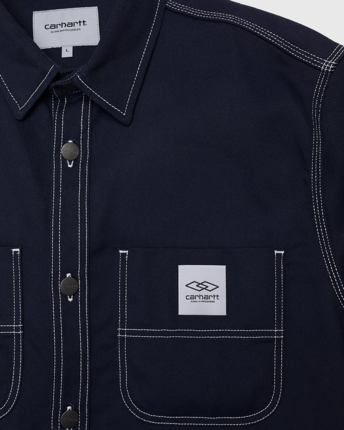 Carhartt WIP x Ljubav – Chalk Shirt Jac Navy - Shirts - Blue - Image 3