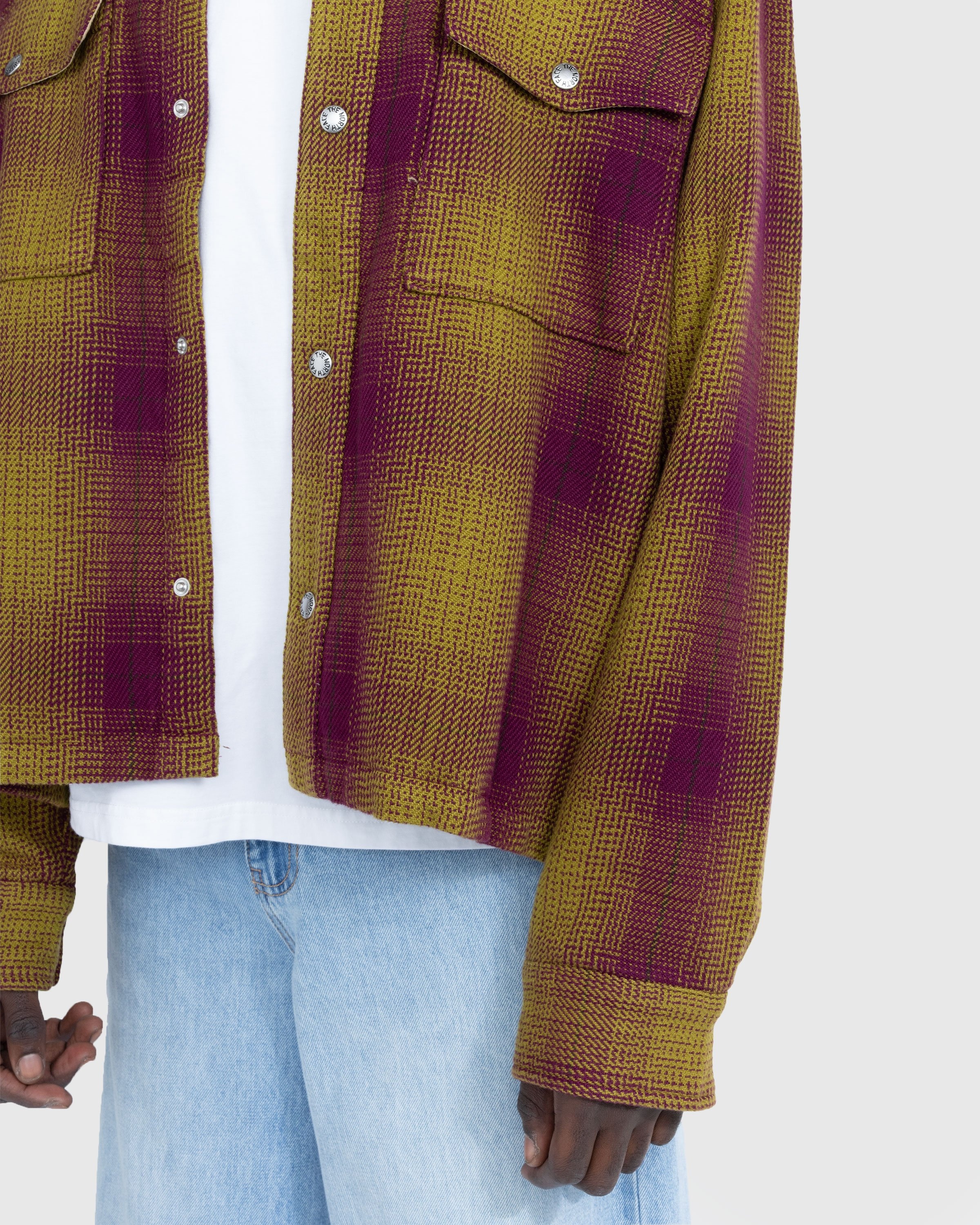 The North Face – Valley Twill Utility Shacket Large Halfdome Shadow Plaid - Shirts - Red - Image 5