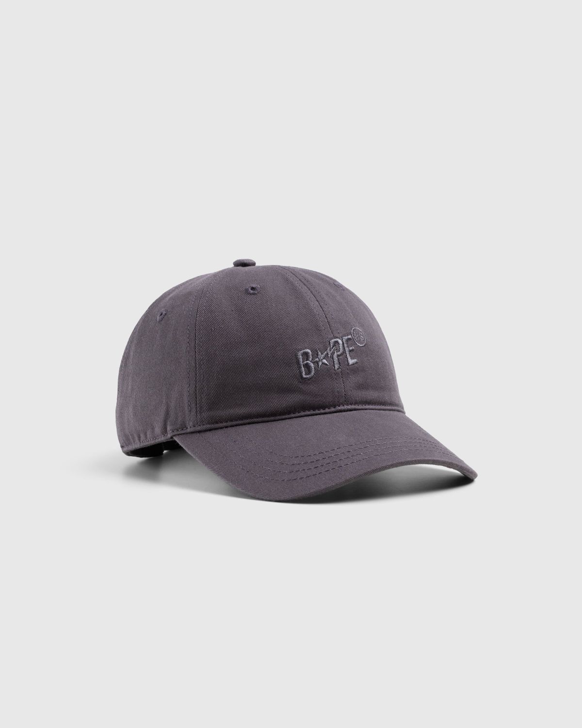 BAPE x Highsnobiety – Logo Cap Charcoal  - Hats - Grey - Image 1