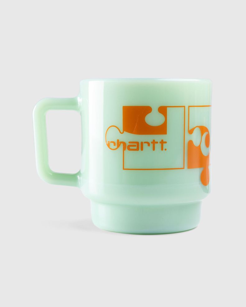 Assemble Glass Mug Jade/Orange