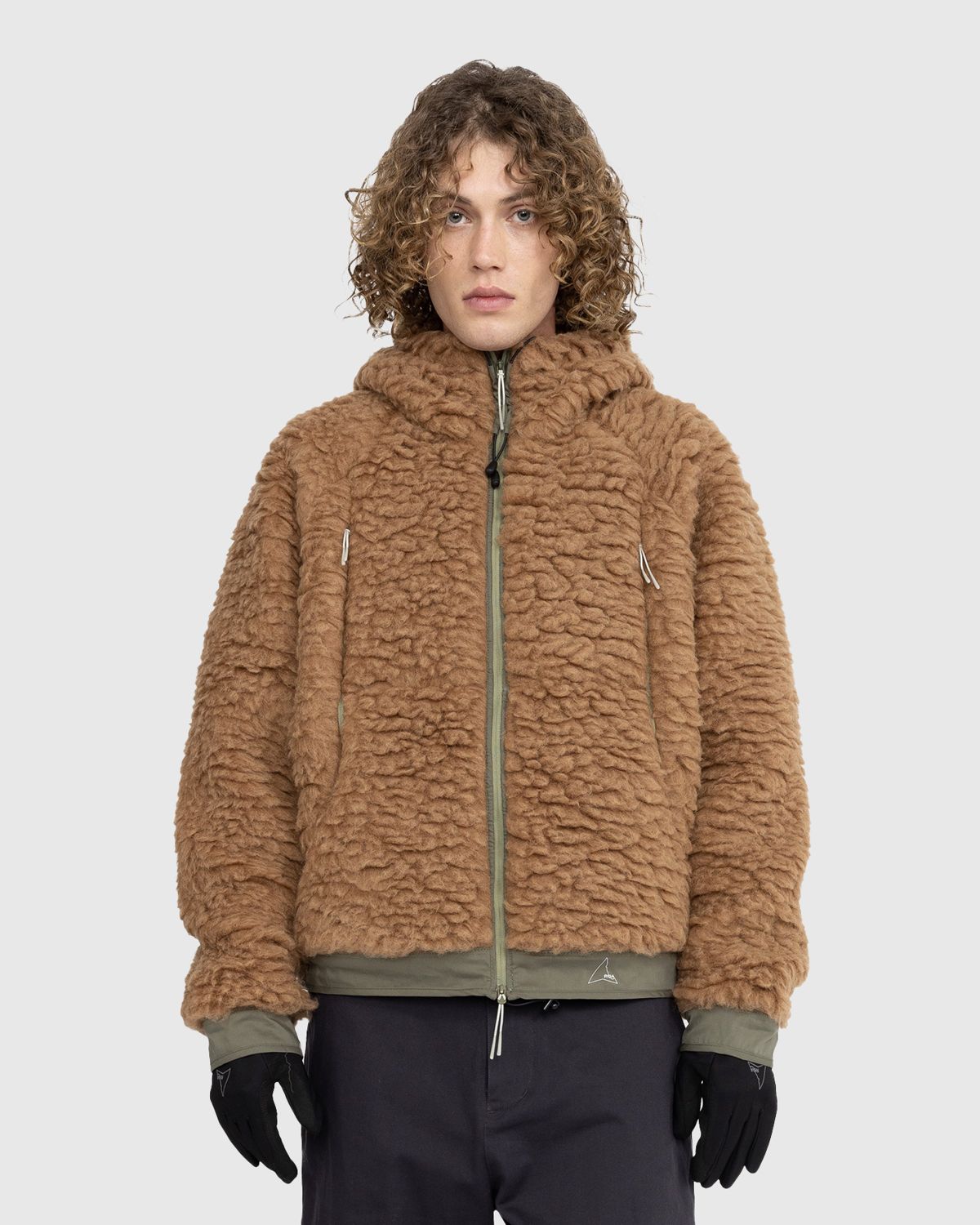 ROA – Polar Fleece Jacket Camel/Olive - Outerwear - Green - Image 2