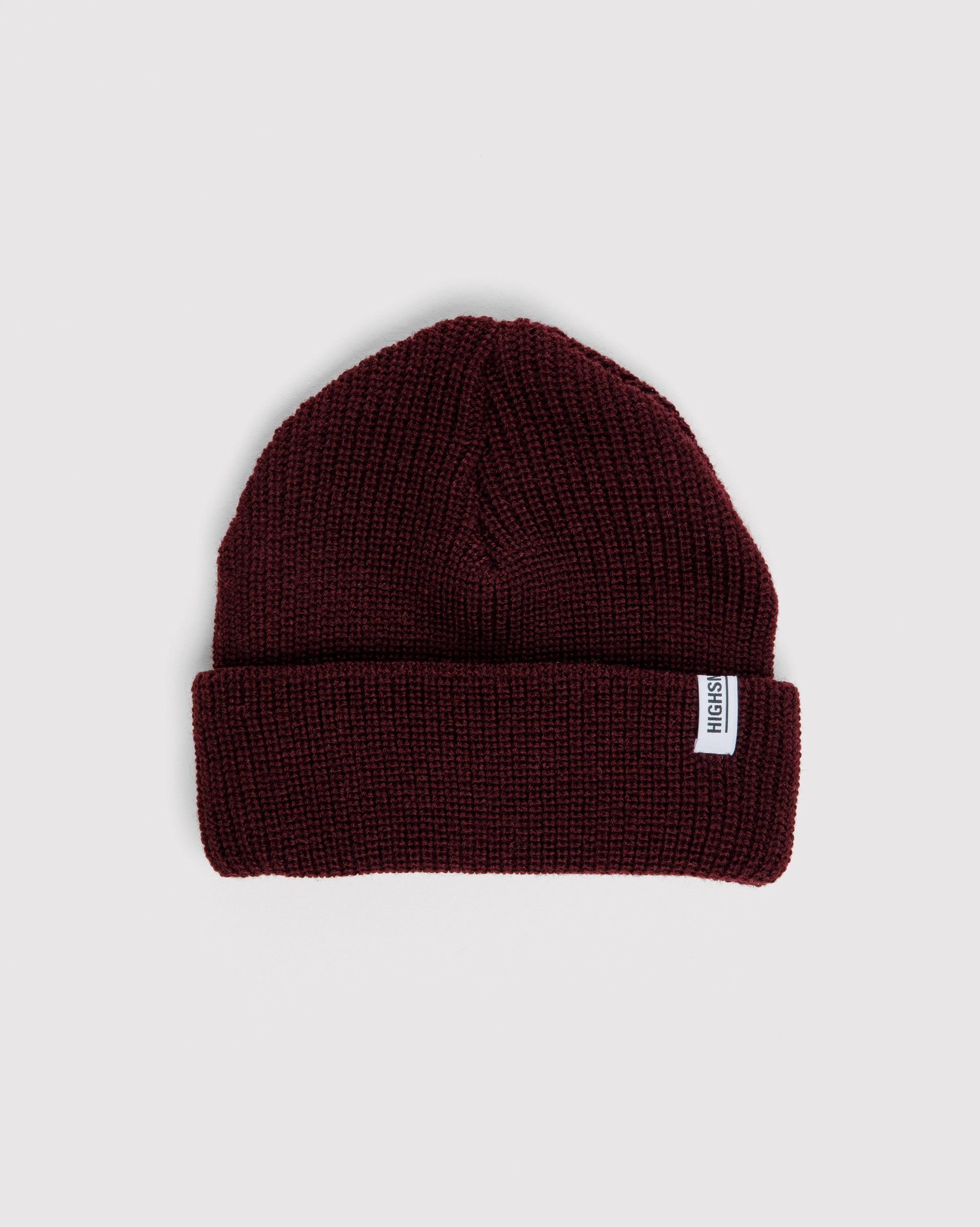 Highsnobiety – Staples Beanie Burgundy - Hats - Red - Image 1