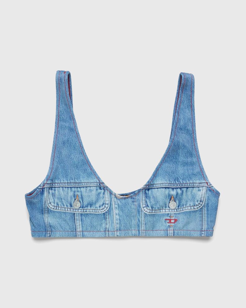 Diesel – Faux Denim Top Blue