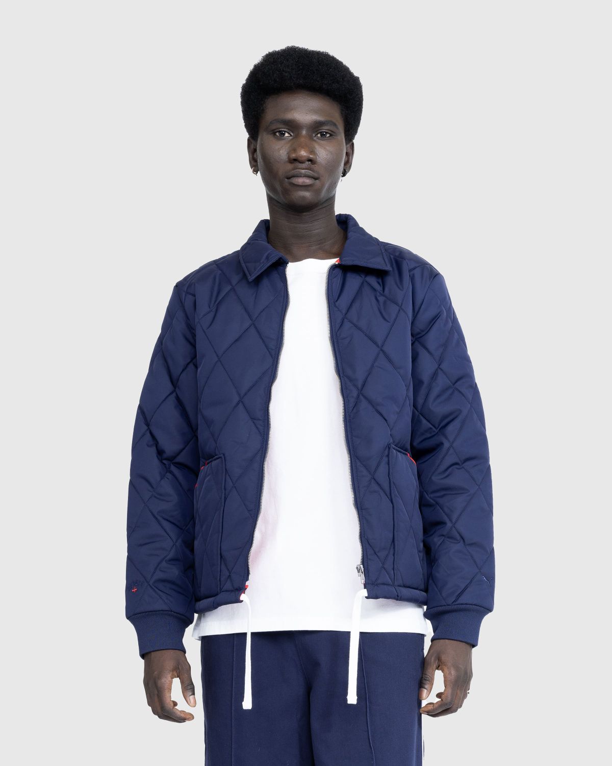 Puma x Noah – Water-Repellent Quilted Jacket Navy - Outerwear - Blue - Image 2