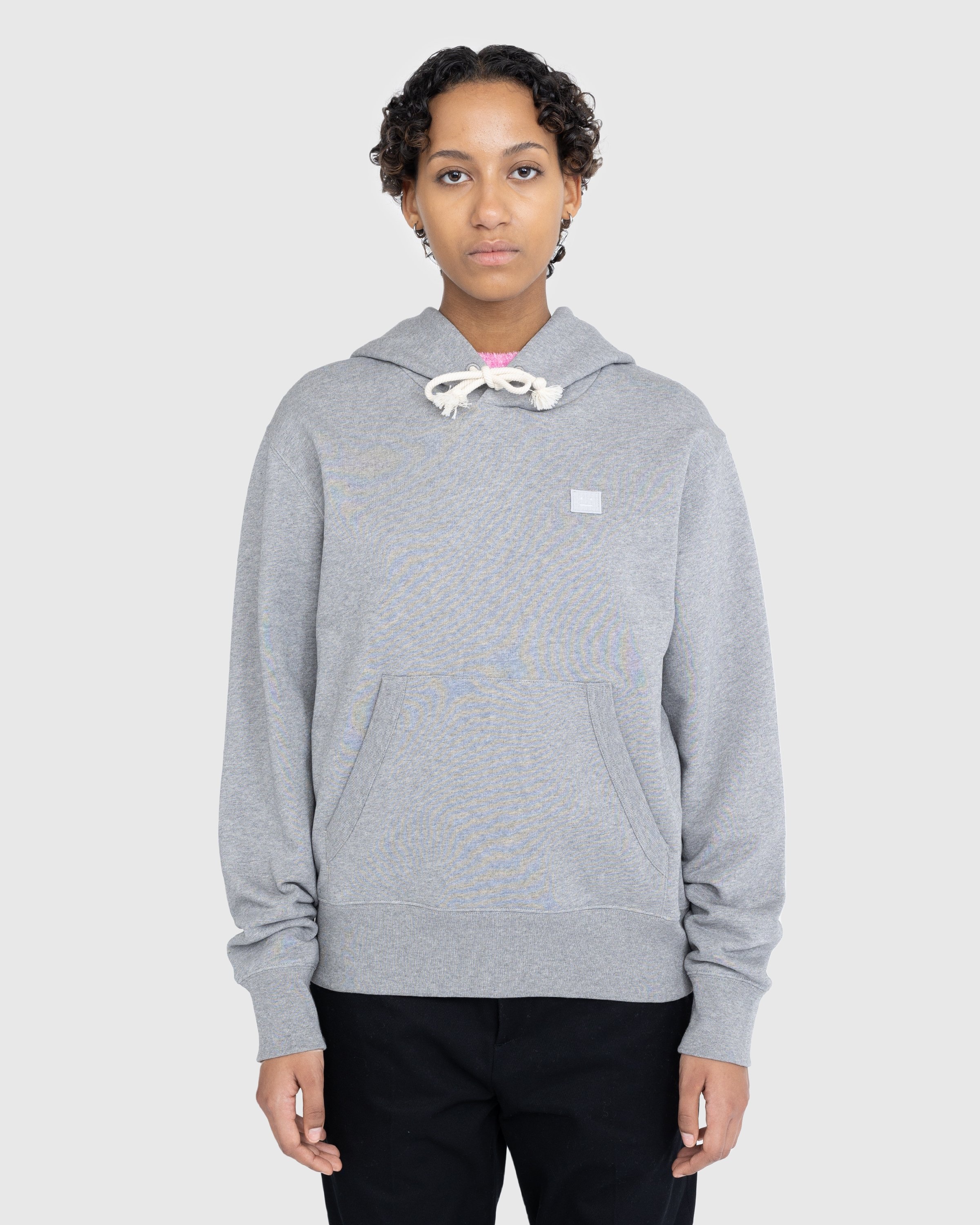 Acne Studios Face Logo Hoodie Grey Highsnobiety Shop