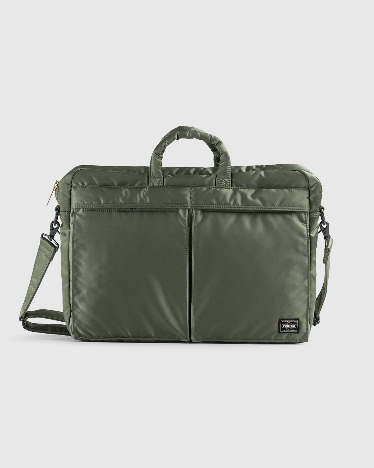 Porter-Yoshida & Co. – Tanker 2-Way Briefcase Sage Green | Highsnobiety ...