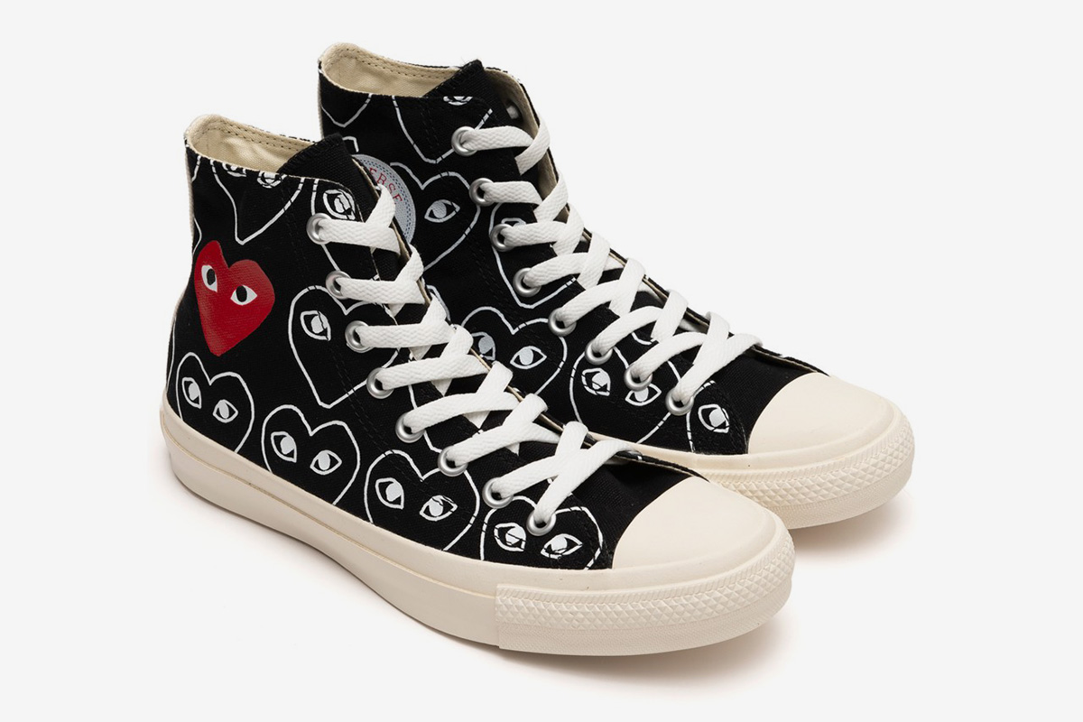 Betsy Trotwood ortodoks levering COMME des GARÇONS PLAY x Converse Chuck 70 All-Over Heart Print