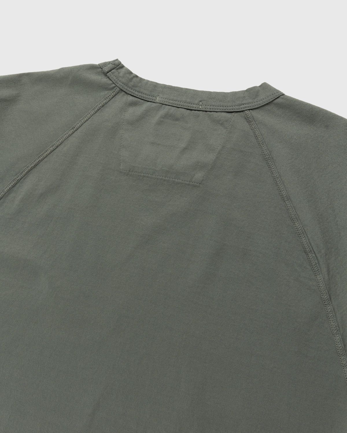 C.P. Company – Mercerized Light Jersey T-Shirt Light Thyme - T-shirts - Yellow - Image 4