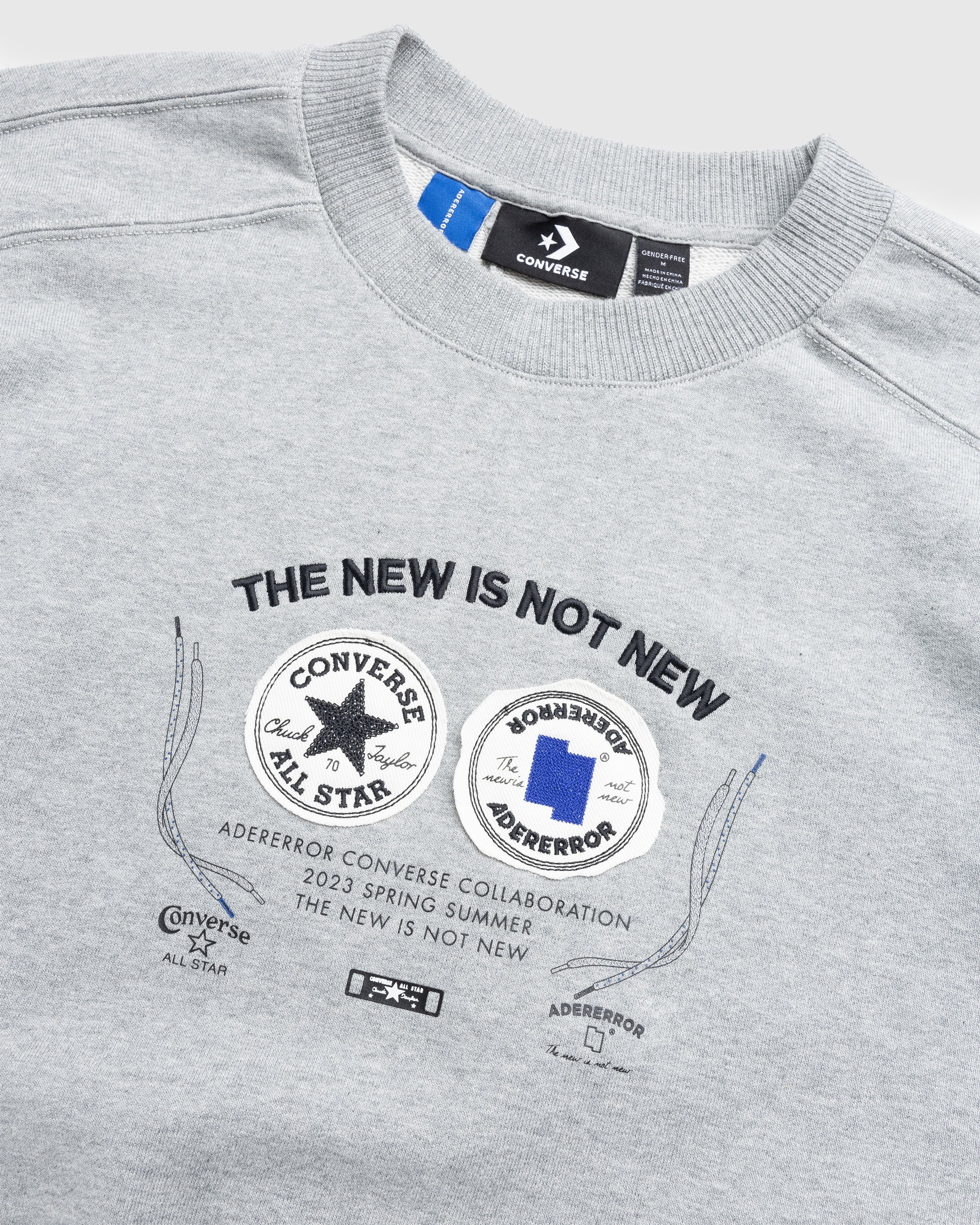 Converse x Ader Error – Shapes Crew Sweatshirt Vintage Grey Heather - Sweats - Grey - Image 5