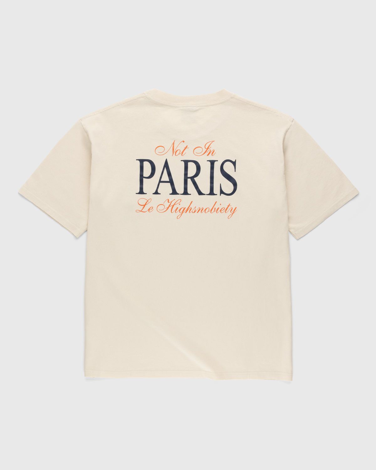 Highsnobiety – Not In Paris 4 Eiffel Tower T-Shirt Eggshell - T-shirts - Beige - Image 1