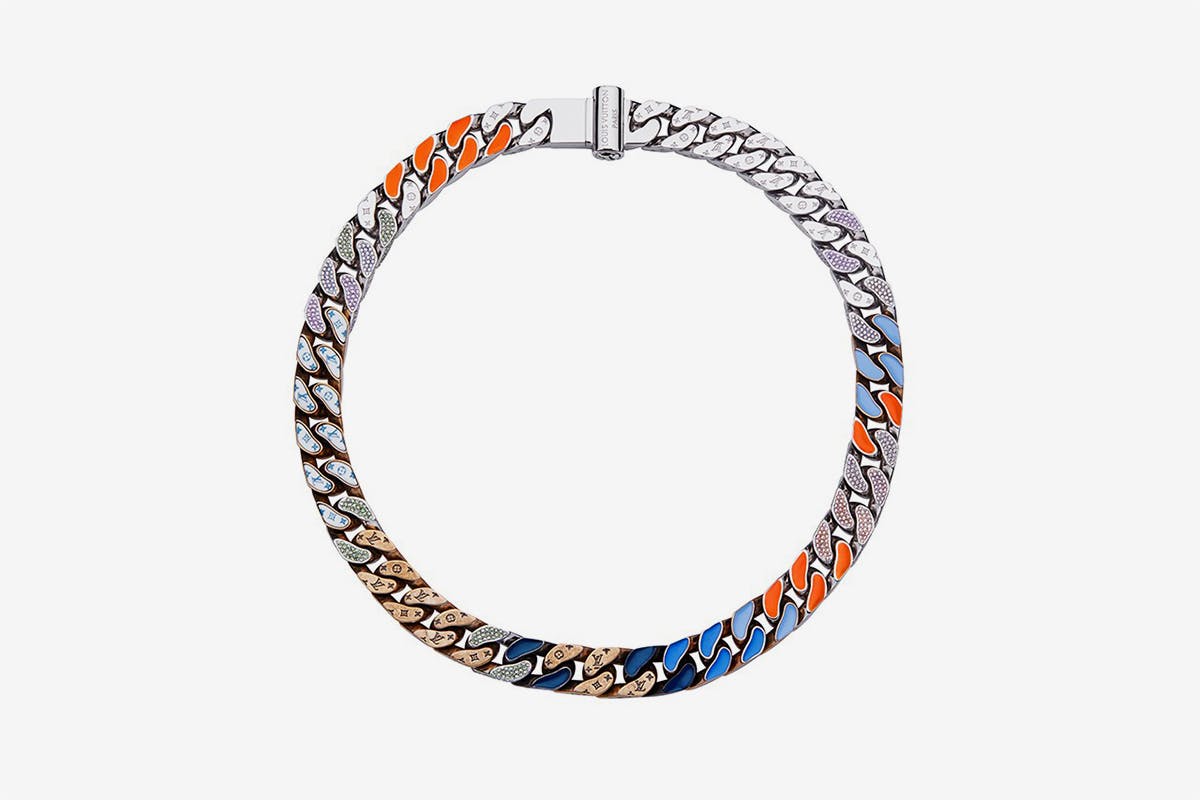 virgil abloh louis vuitton jewelry cuban chain