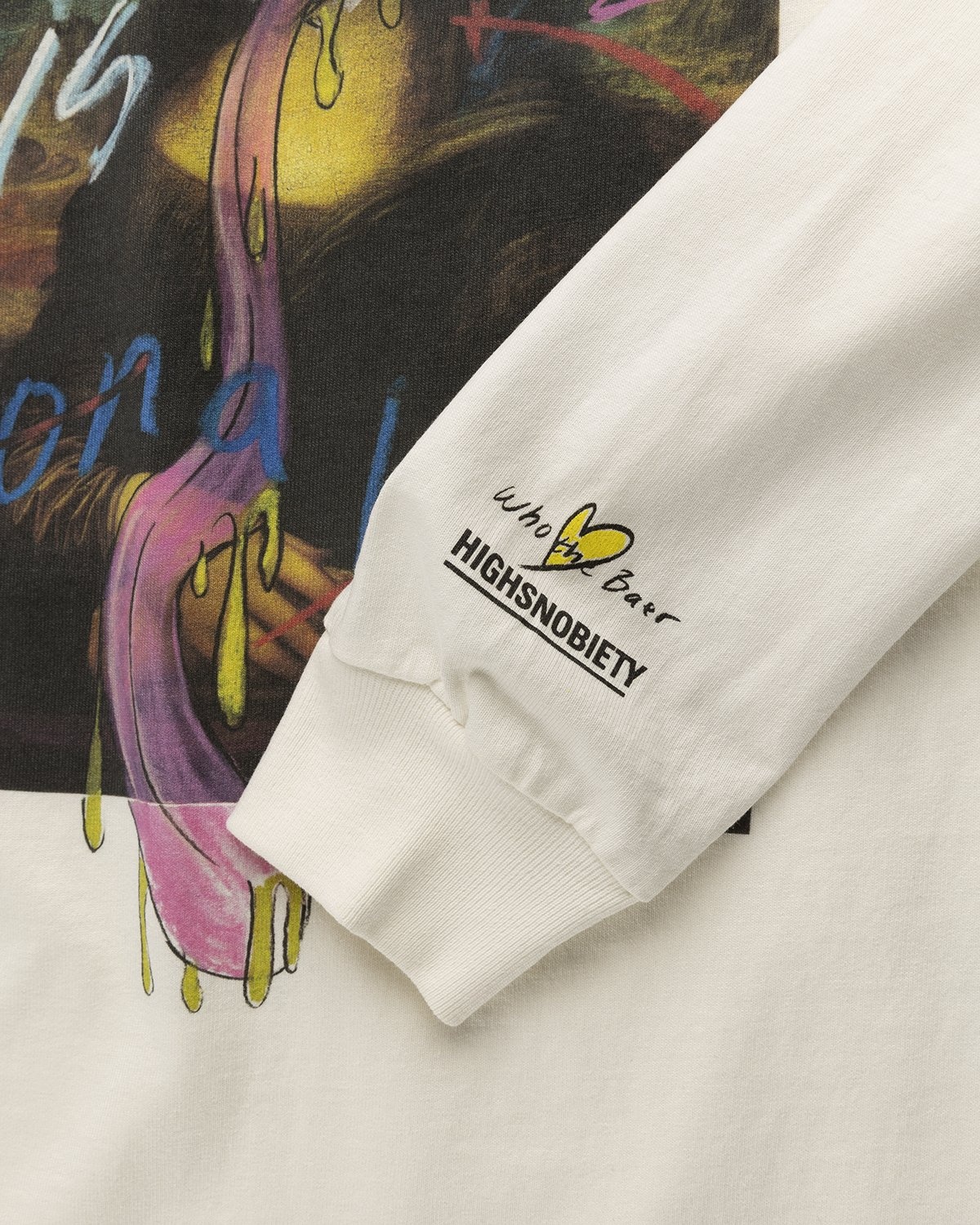 Simon Fujiwara x Highsnobiety – Mona Lisa Longsleeve White - Longsleeves - White - Image 4