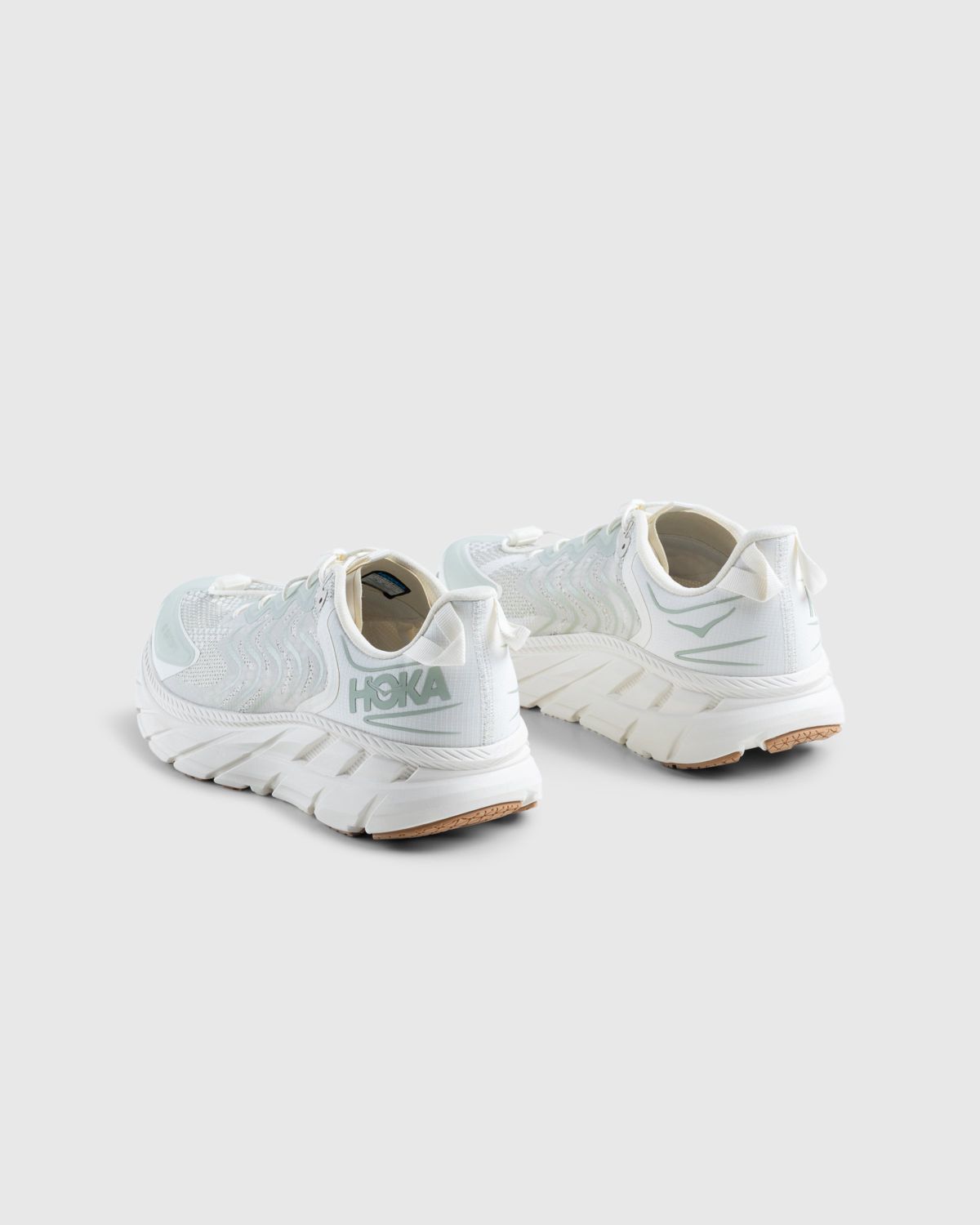 Satisfy x HOKA – U Clifton LS Celadon Tint - Sneakers - White - Image 4