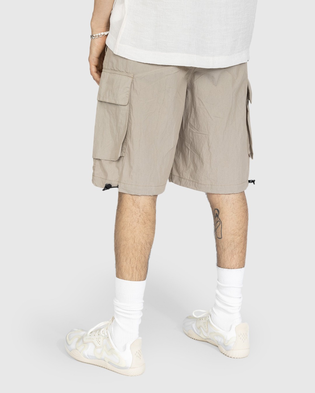 Our Legacy – Mount Shorts Metallic Sand Parachute Poplin - Shorts - Beige - Image 3