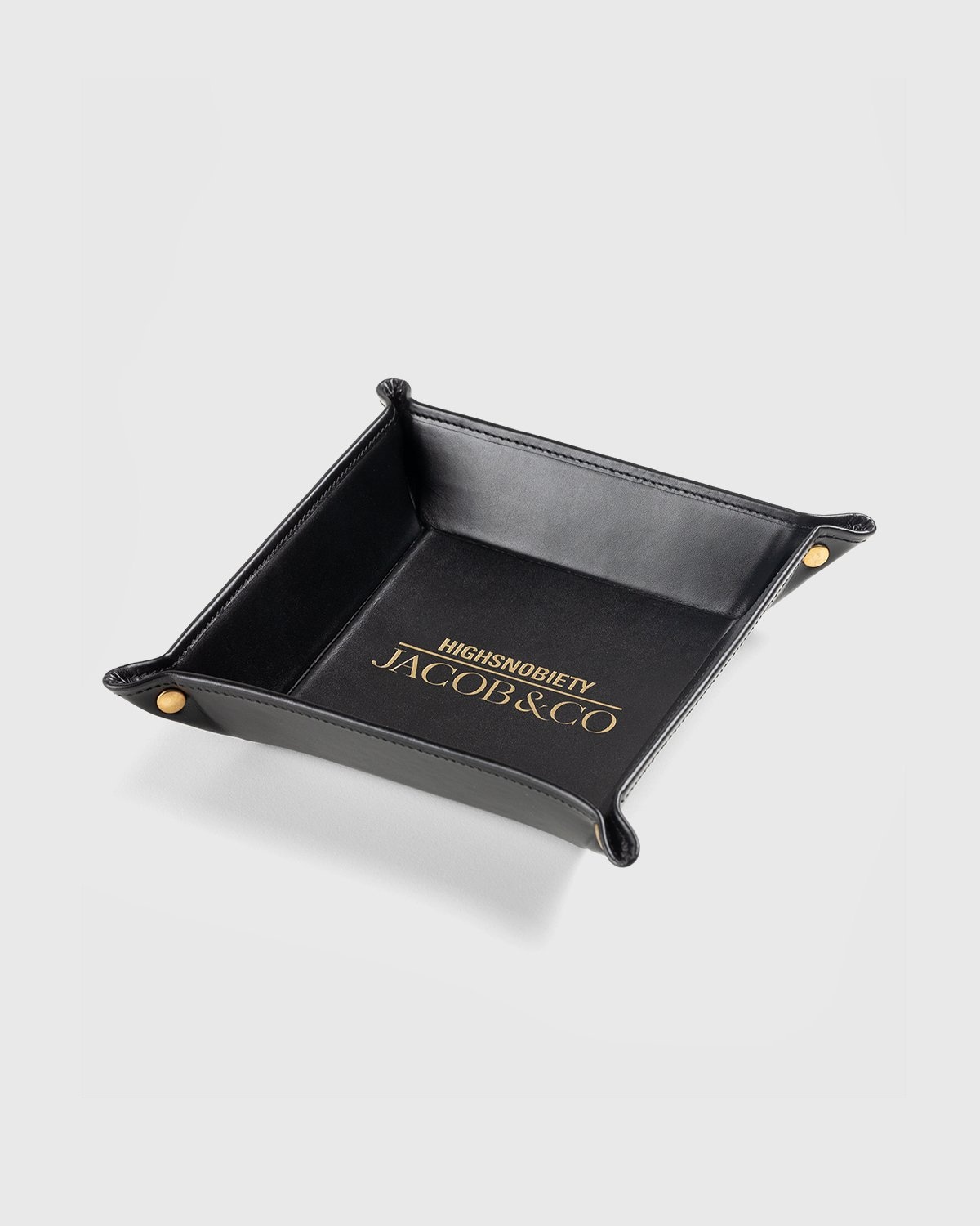 Jacob & Co. x Highsnobiety – Leather Key Tray Black - Desk Accessories - Black - Image 4