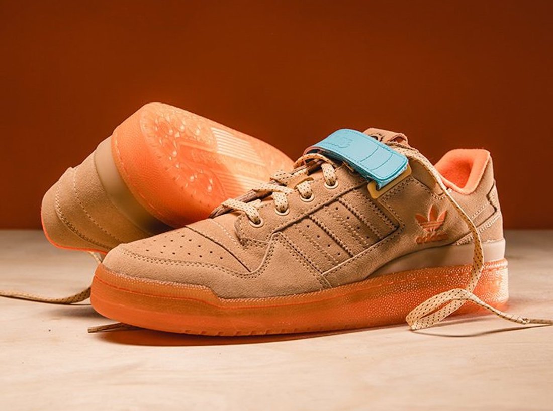 Vic Lloyd x adidas Forum Low image with blue straps