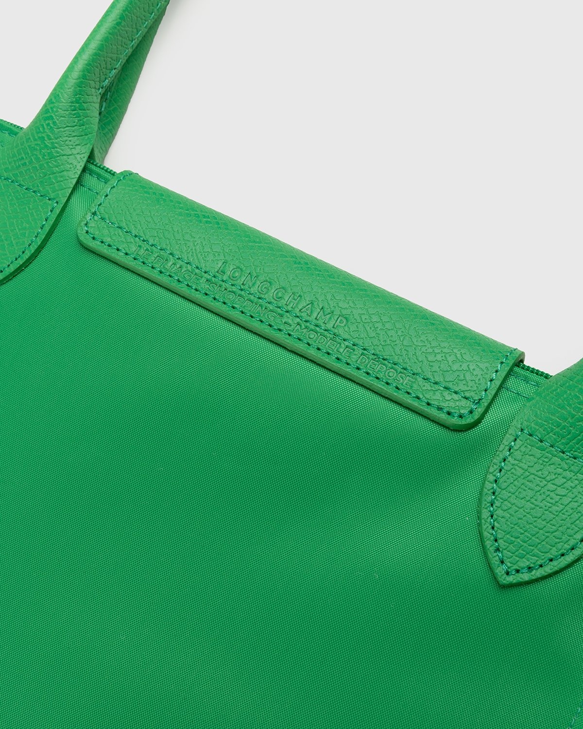 Shop Longchamp Le Pliage Green Large Shoulder Tote Bag