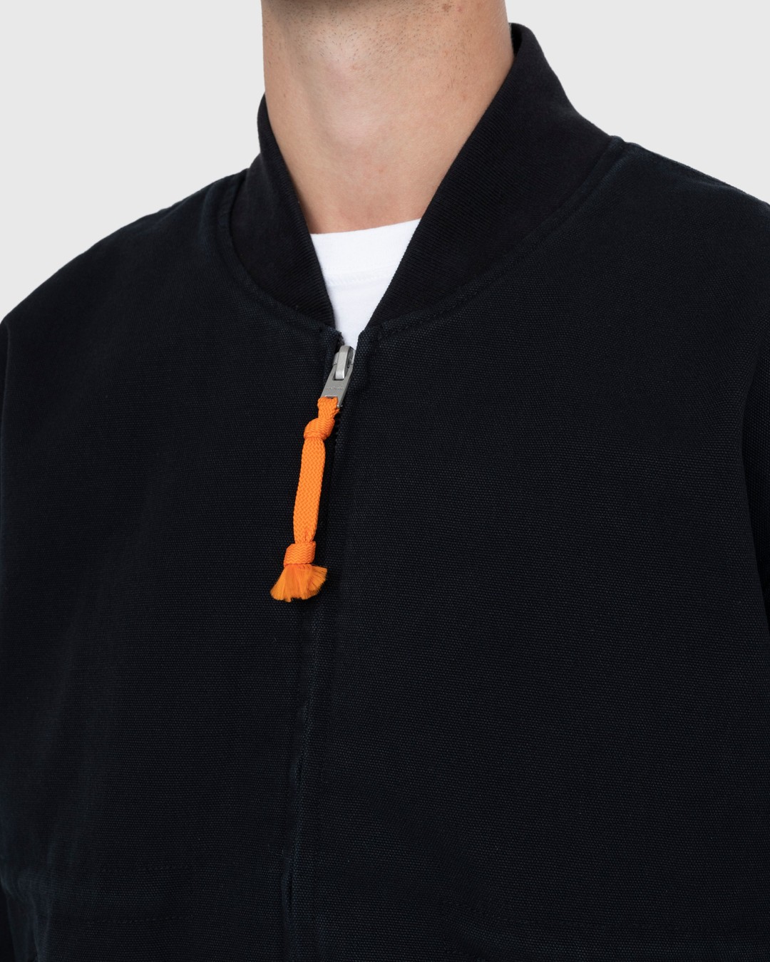 Acne Studios – Organic Cotton Bomber Jacket Black - Outerwear - Black - Image 5