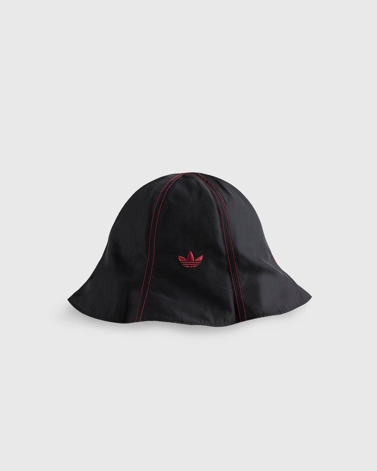 Adidas x Wales Bonner – Sunhat Black Burgundy - Hats - Red - Image 2