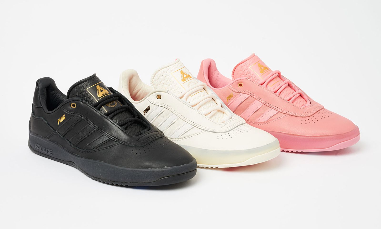 Images of the new adidas x Palace Skateboards PUIG sneaker