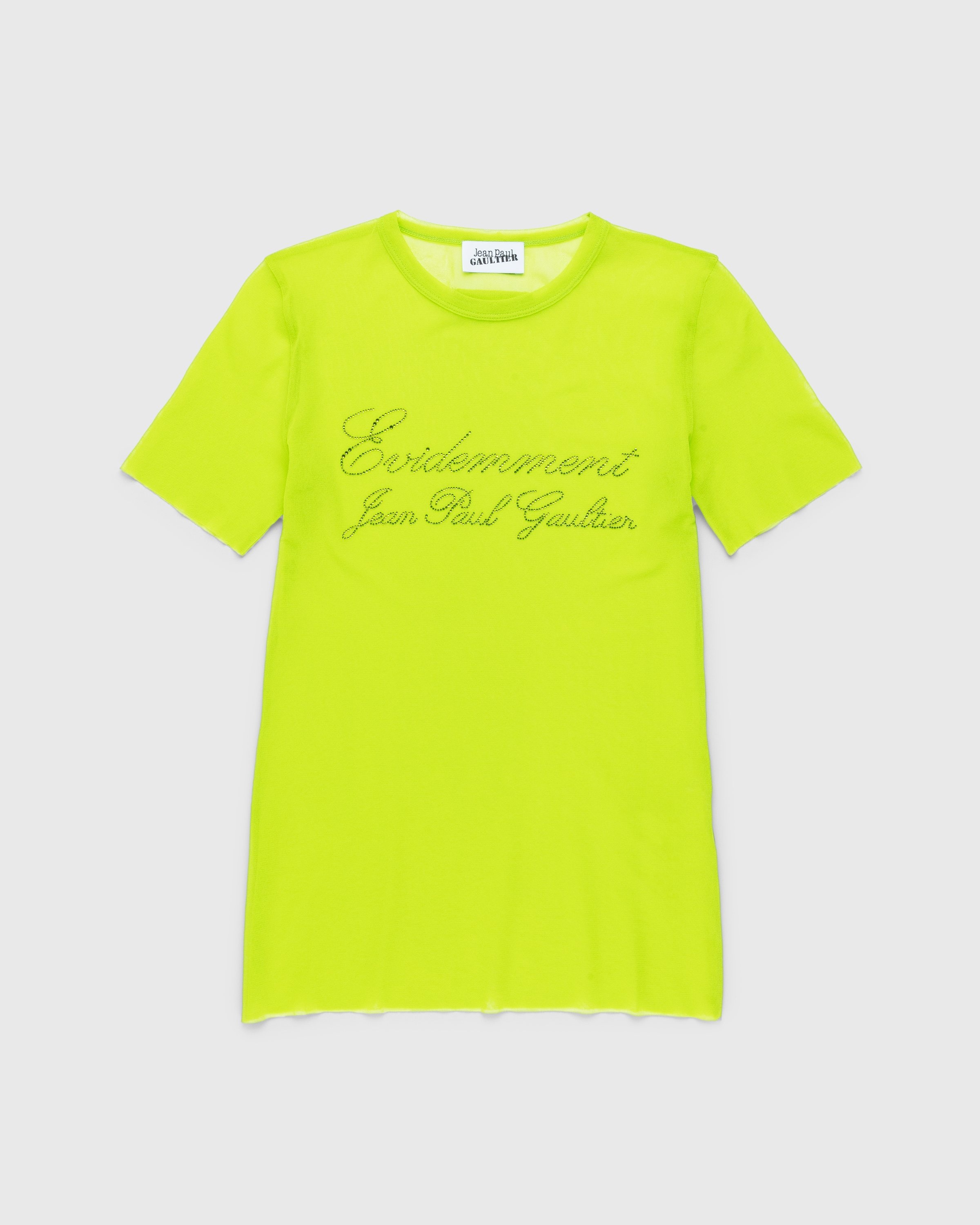 Jean Paul Gaultier – Évidemment Tulle T-Shirt Lime Green - T-Shirts - Green - Image 1
