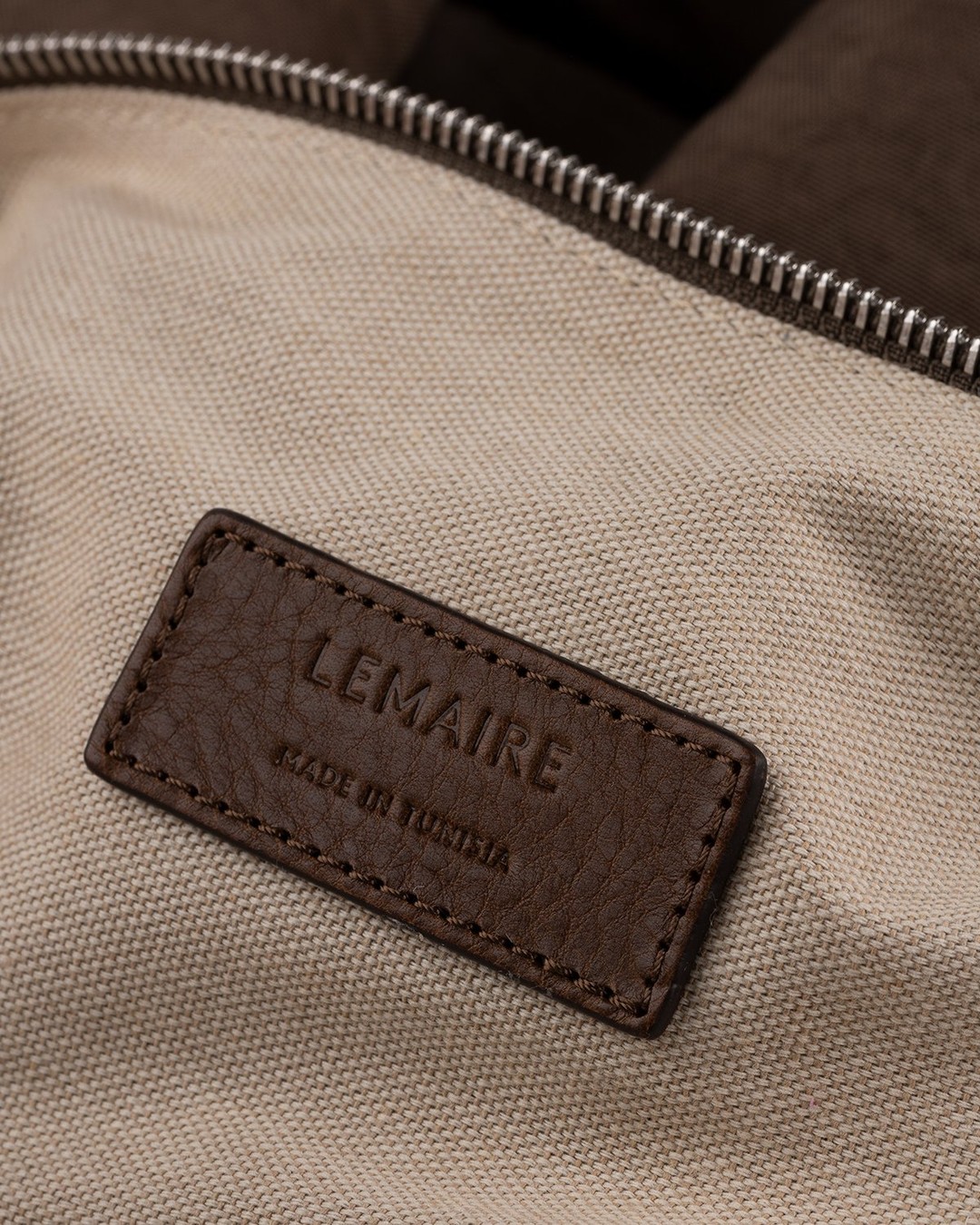 Lemaire – Soft Crossbody Bag Earth Brown - Bags - Brown - Image 5