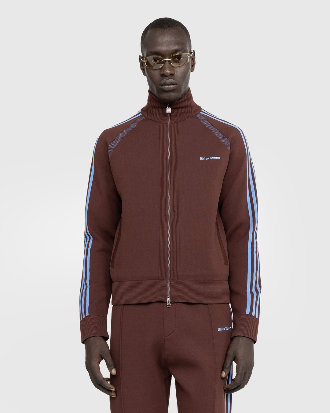 Adidas x Wales Bonner – Knit Track Top Mystery Brown - Tops - Brown - Image 2