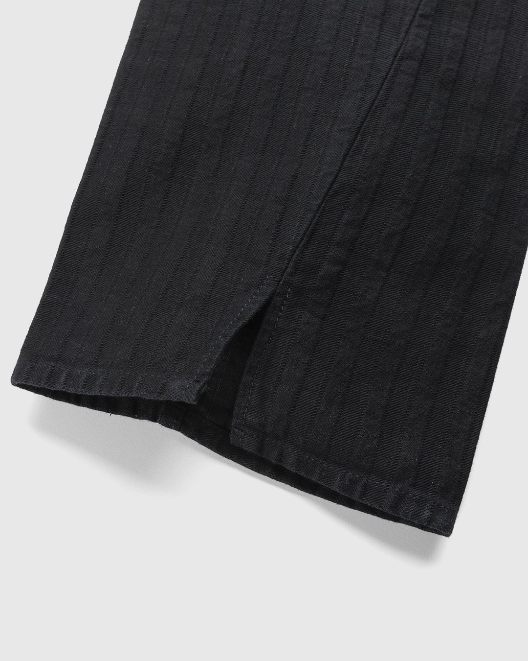 Our Legacy – Sabot Cut Overdyed HBT Stripe Black - Pants - Black - Image 3